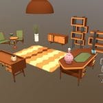 Cartoony 50’s Office Props