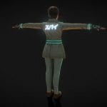 スパイCyberpunk Spy Woman ( Rigged )