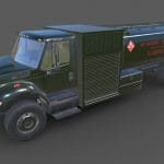 International 7400 Refueler Green