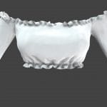 Long Sleeves Off Shoulder Crop Top