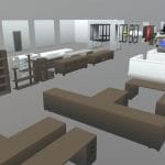 Low Poly Office Furniture and Props