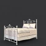 Low Poly Traditional Iron Bed