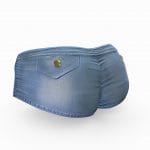 Micro Denim Shorts With Belt