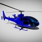 Sud-Aviation Gazelle 342 Animation Low Poly