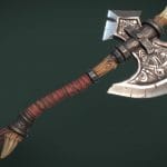 Viking Axe Game Ready Model