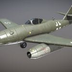 WW2 German Jet-Powered Fighter Aircraft Me-262