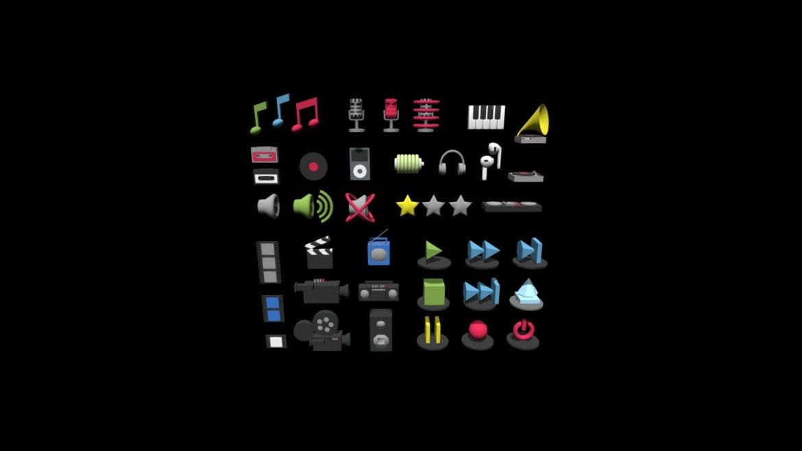 3d icons for media.thumb