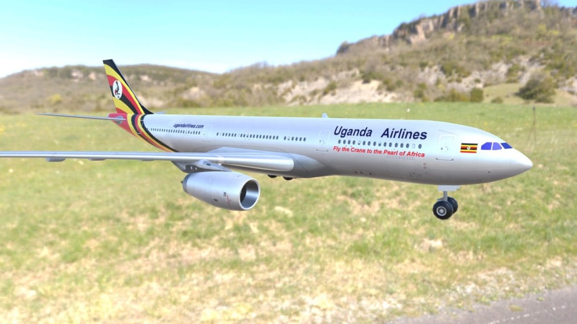 3d model airbus a330 800 uganda.thumb 1