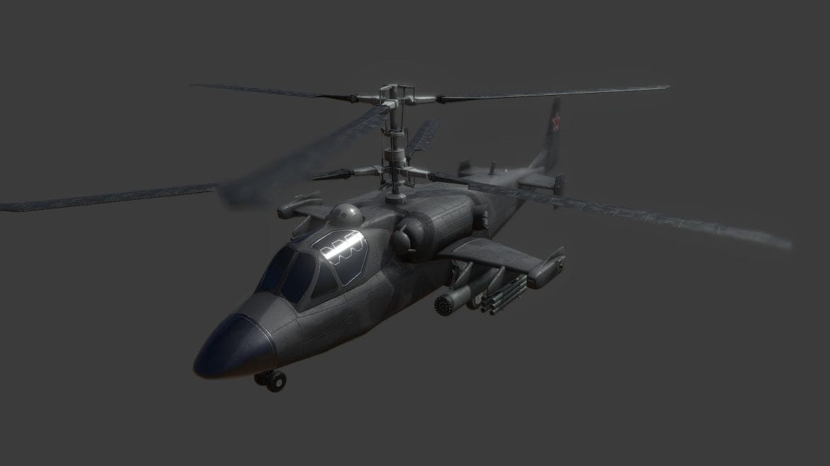 3d model helicopter ka 52 black shark low poly.thumb 1
