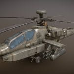 AH-64D Apache Longbow Low Poly