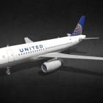 Airbus A319-131 UAL Obj