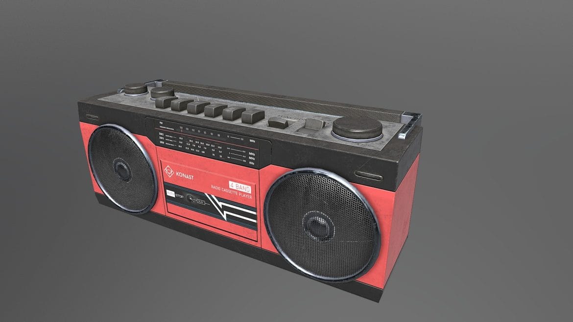 boombox vr ar low poly 3d model.thumb