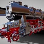 BR-52 Locomotive steam train