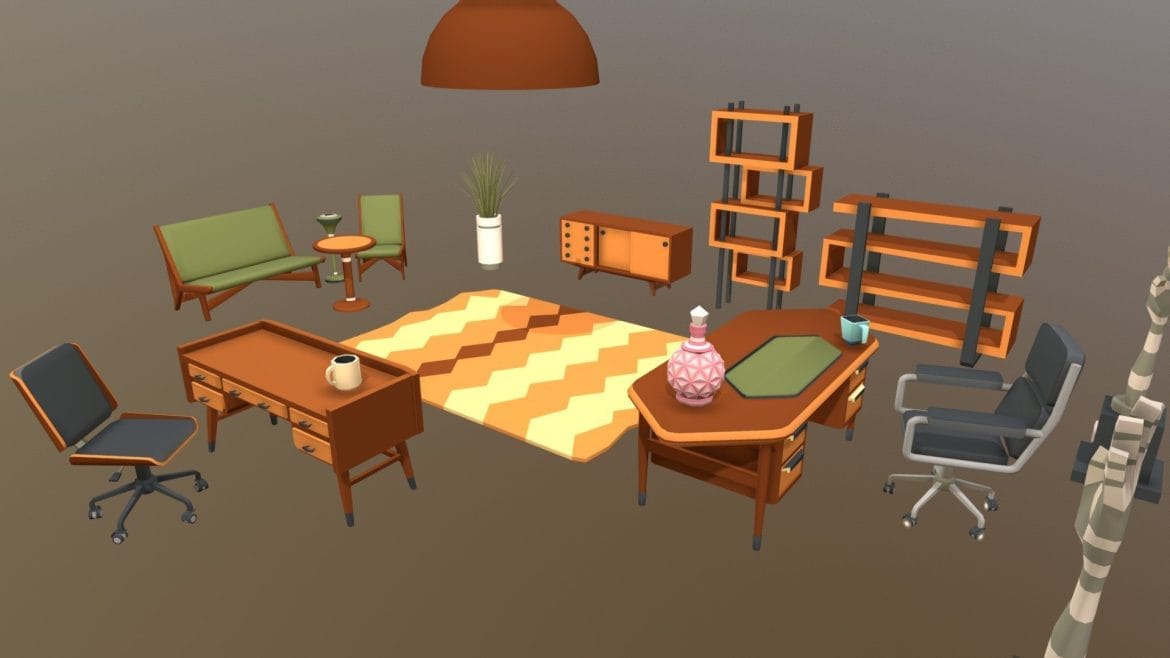 cartoony 50s office props.thumb