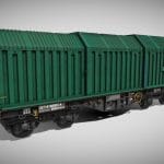 Freight train wagon JJ3 Green version