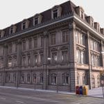 Low poly city block 16