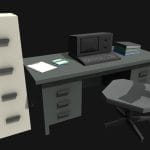 Low Poly Office Props