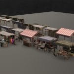 Medieval Market Stalls