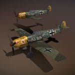 Messershmitt BF109E – Black10