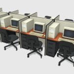 Office Computers – Low Poly