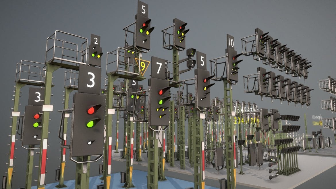 railway signals ks type construction set.thumb