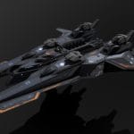 Scifi Frigate Sunfire