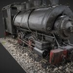 Steam locomotive raw scan