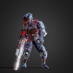 Stylized Soldier character