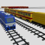 Trains – Rail Transport – Low Poly