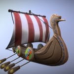 Viking Ship Stylized