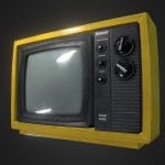 Vintage TV game ready asset