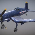 WW2 US Carrier-Based Fighter F4U Corsair