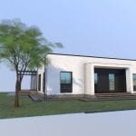 1 floor modern residential house