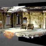 Abandoned game interior 3 in 1