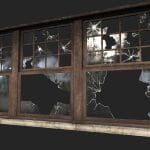 Abandoned hospital window