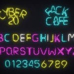 Alphabetical Neon Props