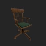 Antique Office Chair pbr
