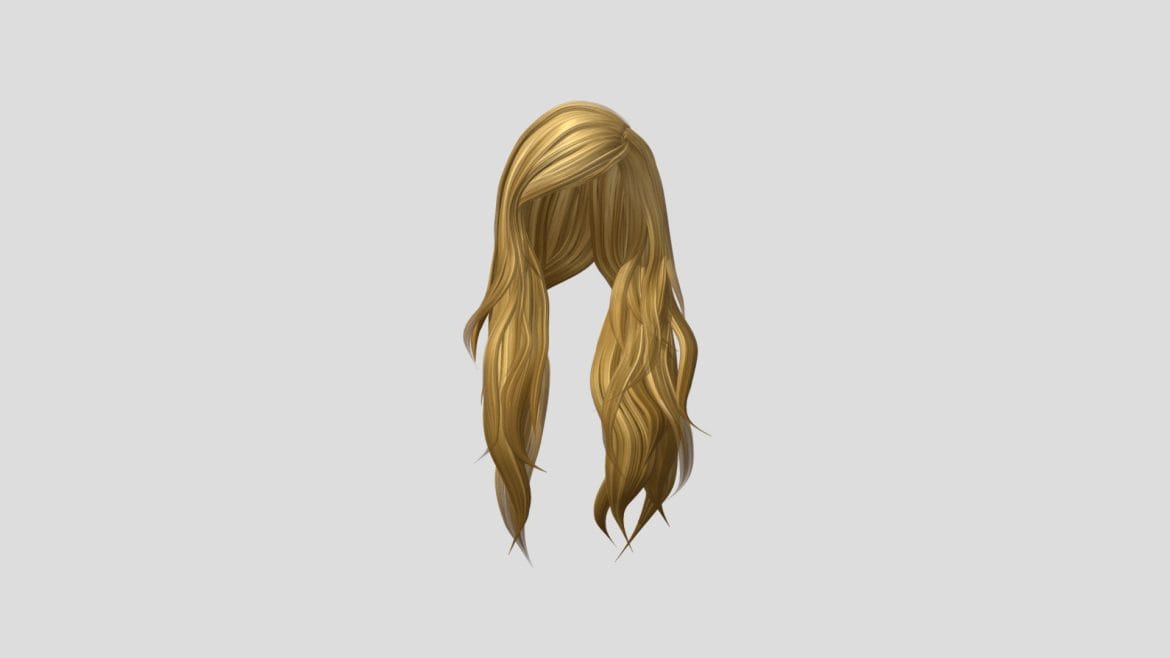 asymmetrical long female polygon hair.thumb