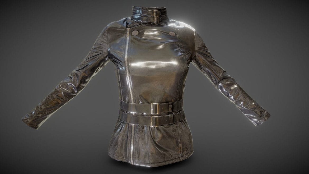 belted rope vinyl jacket.thumb