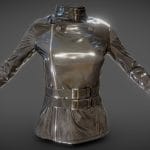 Belted Rope Vinyl Jacket