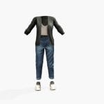 Cardigan Top Rolled Jeans Shoes Casual Outfit