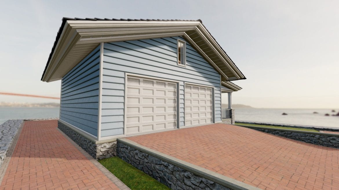 classic style porch house garage only.thumb