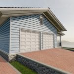 Classic style porch house garage only