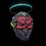 Cyberpunk holy warrior helmet