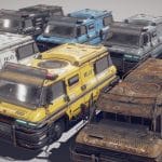 Cyberpunk Riot Police Van – All Versions