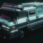 Cyberpunk Riot Police Van
