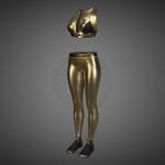 Cyberpunk – Sports Activewear Gold and Black