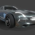 Cyberpunk Sports Car