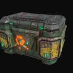 Cyberpunk trashcan environment asset