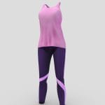 Dancing Studio Female Aearobics Fitness Outfit